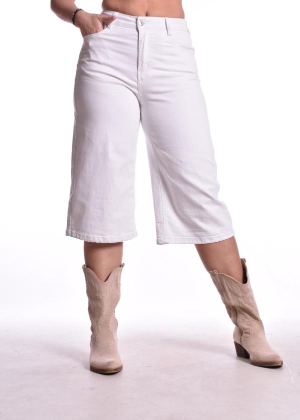 Witte Bermuda Jeans